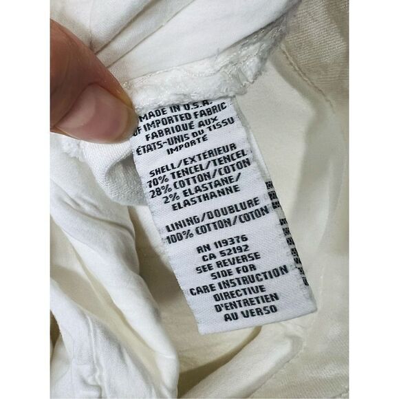 Helmut Lang White Crop Boyfriend Jeans Raw Hem - Picture 9 of 13